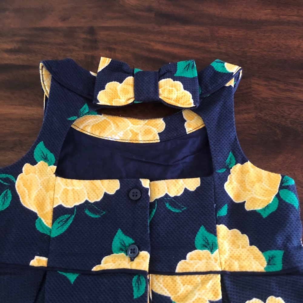 Janie and Jack Hamptons Hideaway Floral Piqué Dress - Picture 6 of 8